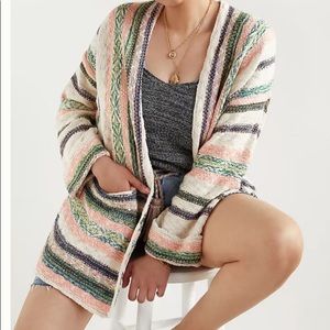 Anthropologie | Pilcro Striped Multicolor Cardi